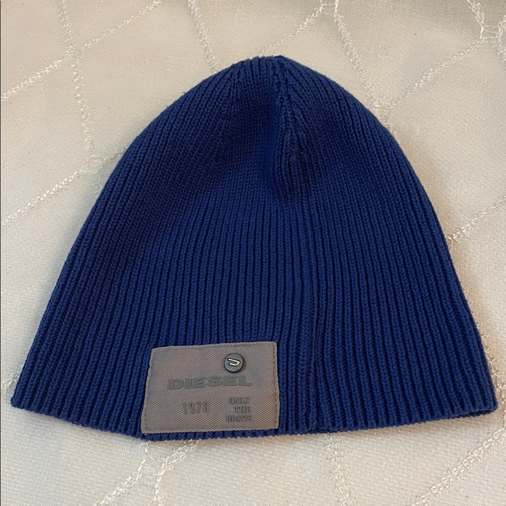 Diesel Azure Ribbed Beanie